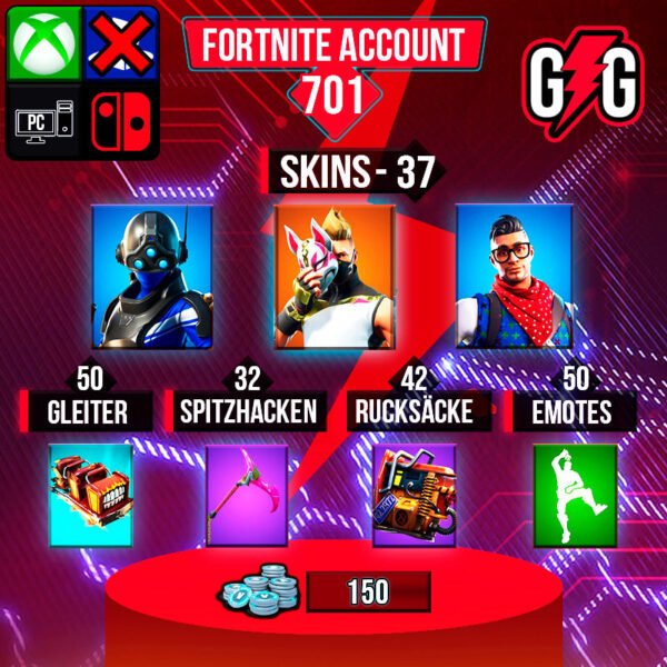 Fortnite OG Account - 37 Skins | Trilogy | Prodigy | Drift