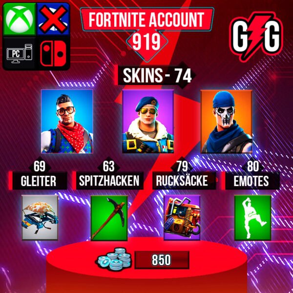 Fortnite OG Account - 74 Skins | OG STW | Royale Bomber | Prodigy