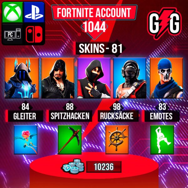 Fortnite OG Account - 81 Skins | OG STW | IKONIK | Stealth Reflex | Blackheart | The Ice King