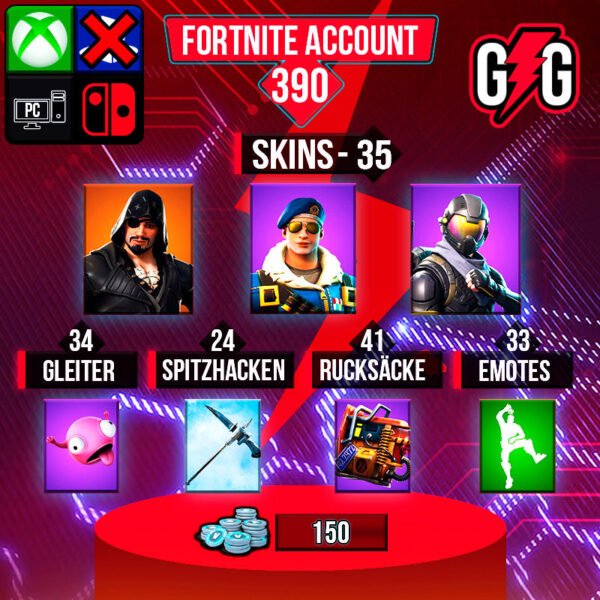 Fortnite OG Account - 35 Skins | Rogue Agent | Royale Bomber | Blackheart