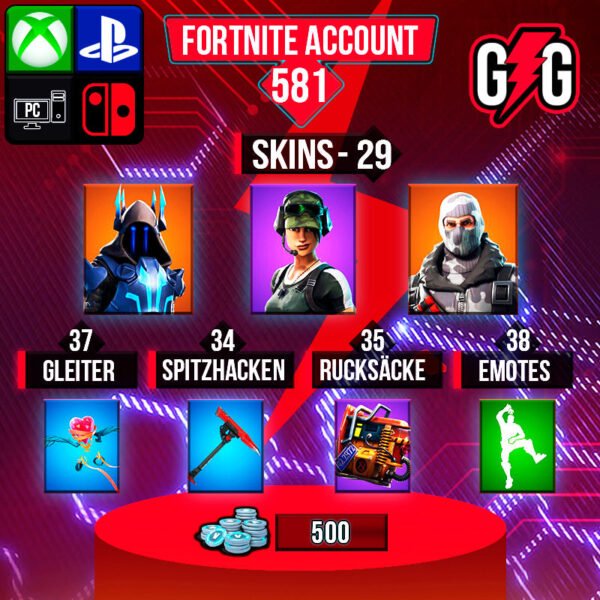 Fortnite OG Account - 29 Skins | Trailblazer | Havoc | The Ice King