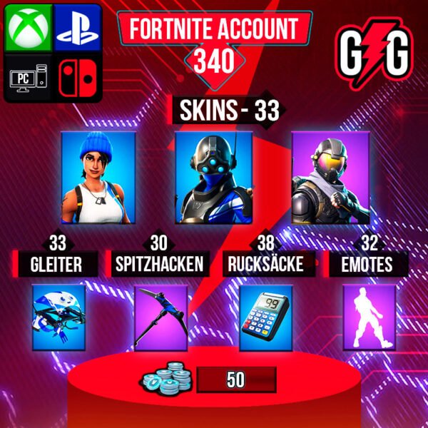 Fortnite OG Account - 33 Skins | Blue Team Leader | Trilogy | Rogue Agent