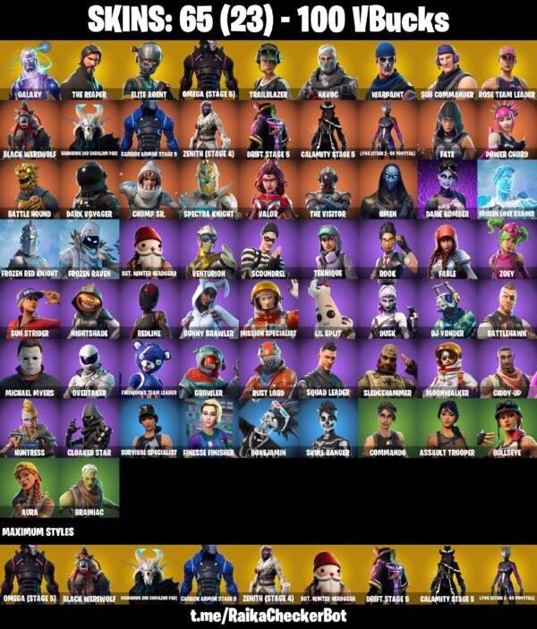 Fortnite OG Account - 65 Skins | OG STW | Galaxy | The Reaper | Omega (Stage 5) | Trailblazer – Bild 2