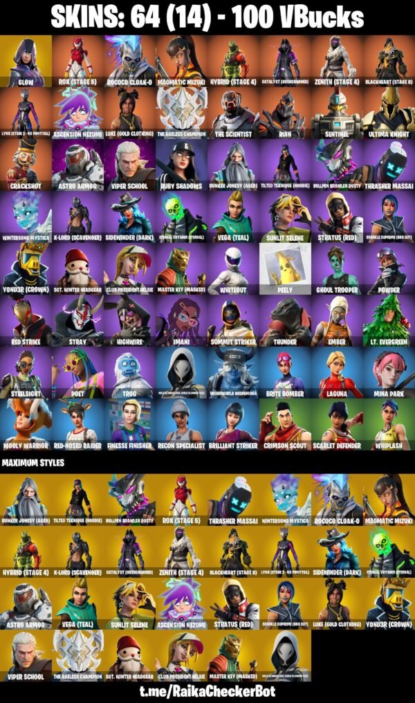 Fortnite OG Account - 64 Skins | Glow | Hybrid | Zenith – Bild 2