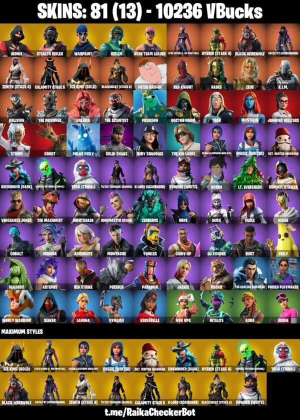 Fortnite OG Account - 81 Skins | OG STW | IKONIK | Stealth Reflex | Blackheart | The Ice King – Bild 2