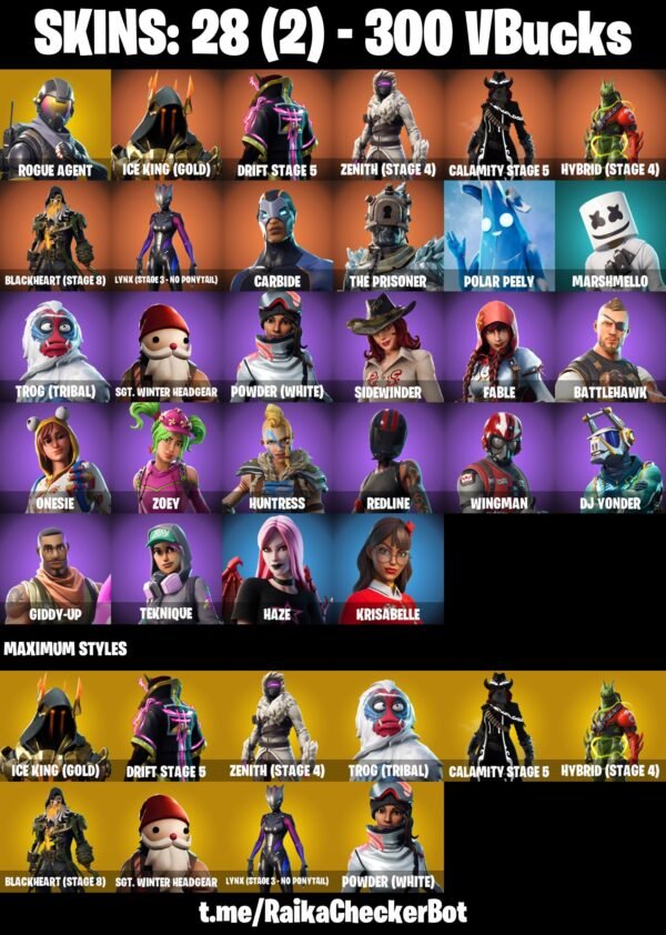 Fortnite OG Account - 28 Skins | Rogue Agent | The Ice King | Drift – Bild 2