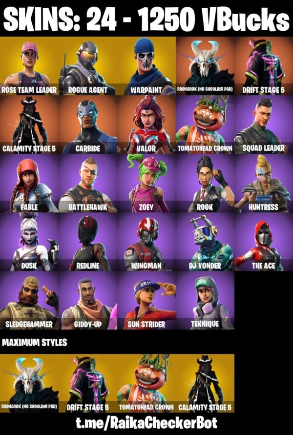 Fortnite OG Account - 24 Skins | OG STW | Rogue Agent | Valor – Bild 2