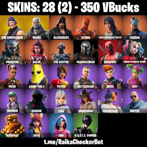 Fortnite OG Account - 28 Skins | Havoc | Blackheart | Valor – Bild 2