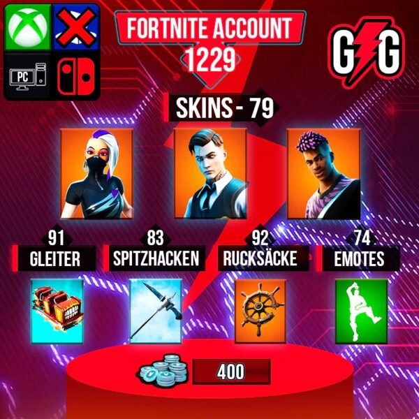 Fortnite OG Account - 79 Skins | Midas | Fade | Catalyst