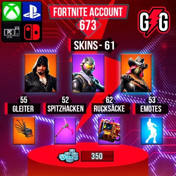 Fortnite OG Account - 61 Skins | Rogue Agent | Calamity | Blackheart