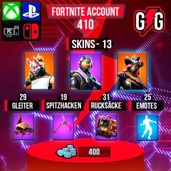 Fortnite OG Account - 13 Skins | Rogue Agent | Calamity | Drift