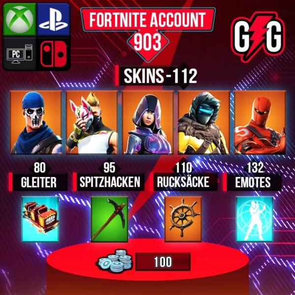 Fortnite OG Account - 112 Skins | OG STW | Glow | Zenith | Hybrid | Drift