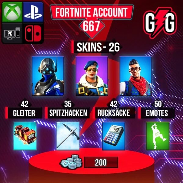 Fortnite OG Account - 26 Skins | Trilogy | Royale Bomber | Prodigy