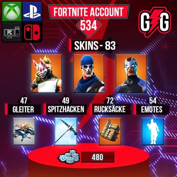 Fortnite OG Account - 83 Skins | OG STW | Drift | Carbide