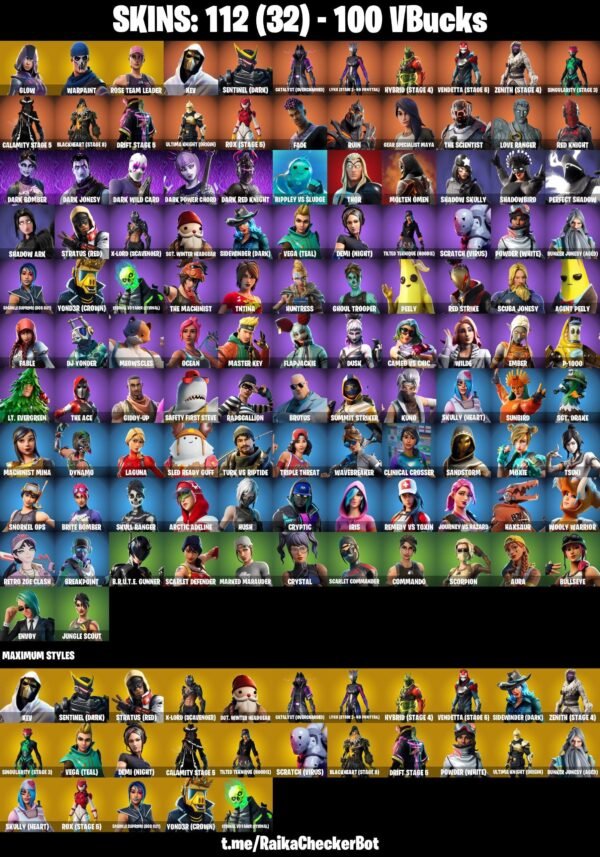 Fortnite OG Account - 112 Skins | OG STW | Glow | Zenith | Hybrid | Drift – Bild 6