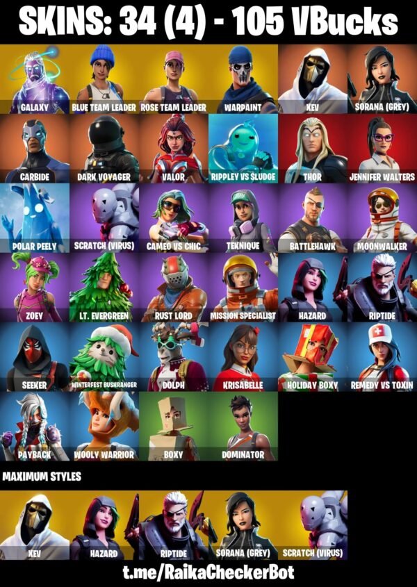 Fortnite OG Account - 34 Skins | OG STW | Galaxy | Blue Team Leader – Bild 2