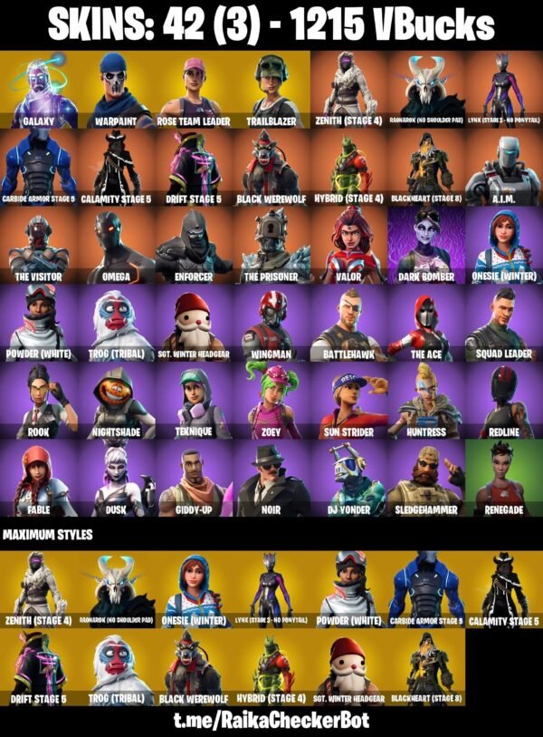 Fortnite OG Account - 42 Skins | Galaxy | Trailblazer | OG STW | Valor | Blackheart – Bild 6