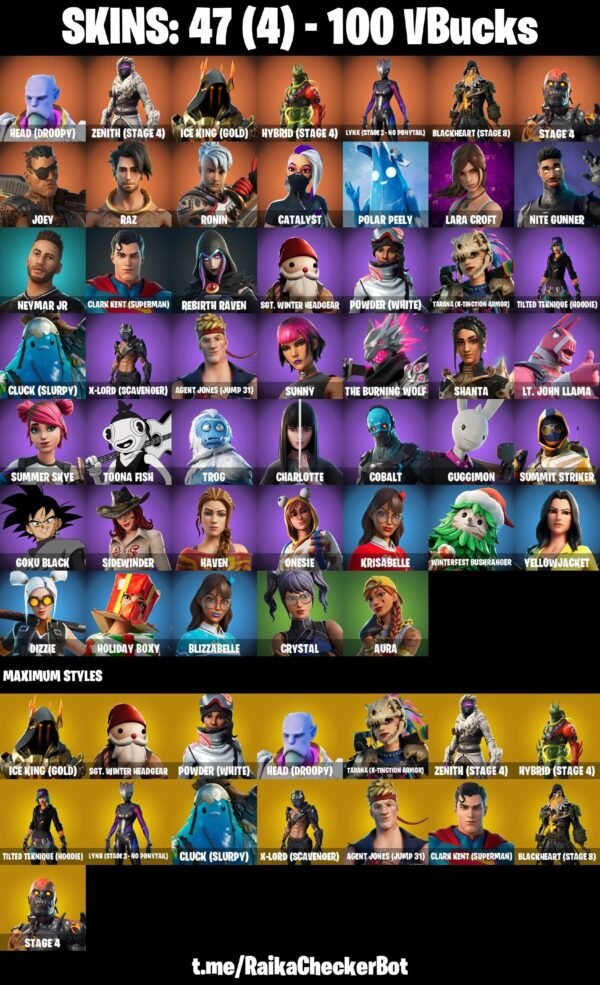 Fortnite OG Account - 47 Skins | Zenith | The Ice King | Hybrid – Bild 2