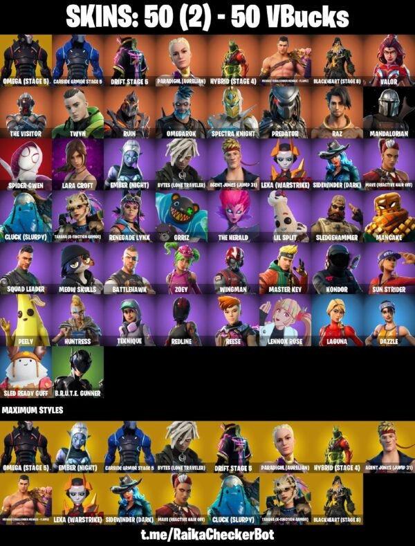 Fortnite OG Account - 50 Skins | Omega (Stage 5) | Valor | Drift – Bild 6