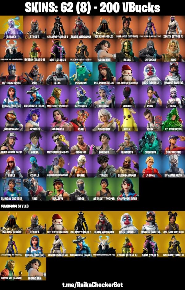 Fortnite OG Account - 62 Skins | Galaxy | The Ice King | Drift | Calamity | Zenith – Bild 6