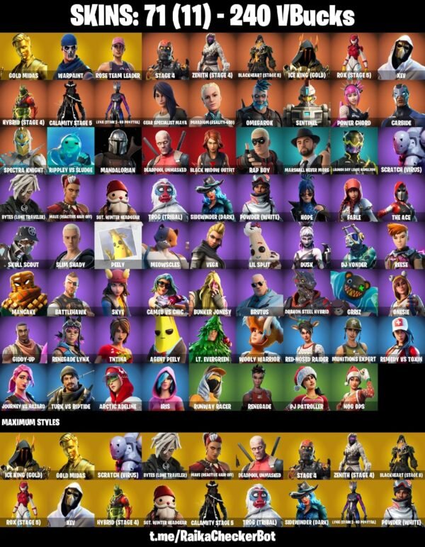 Fortnite OG Account - 71 Skins | OG STW | Gold Midas | The Ice King – Bild 6