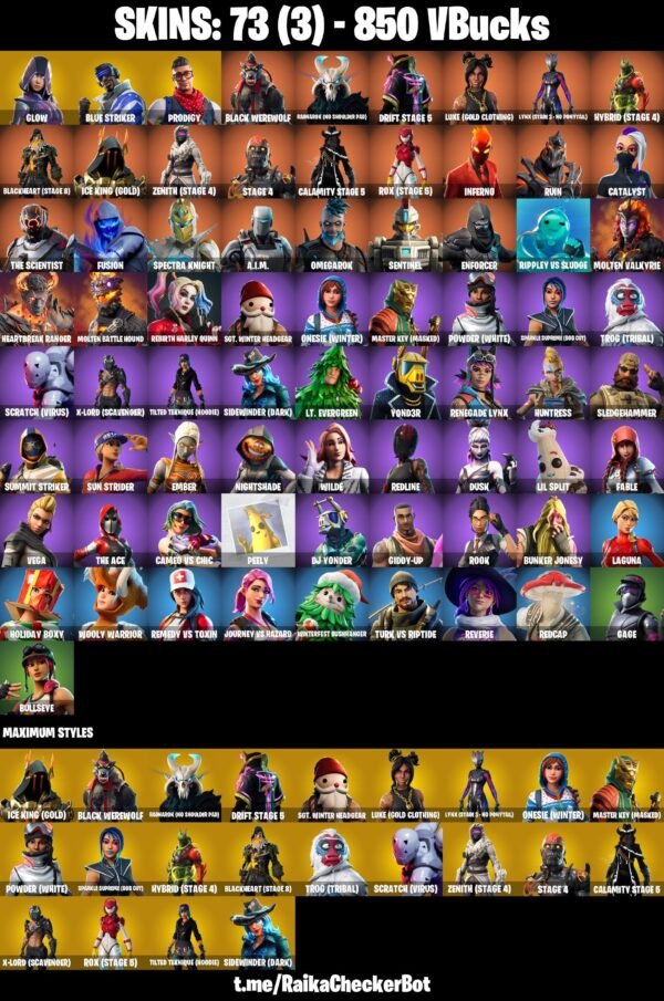 Fortnite OG Account - 73 Skins | Glow | Prodigy | The Ice King – Bild 2