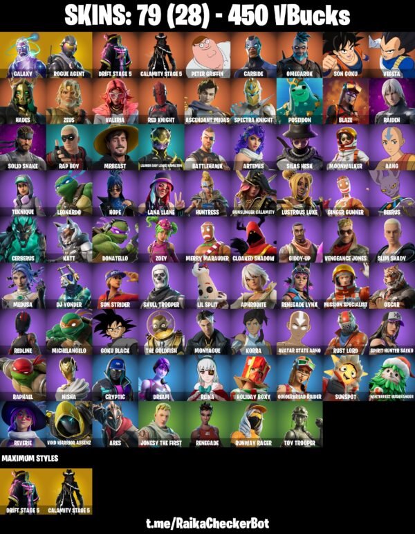 Fortnite OG Account - 79 Skins | Galaxy | Rogue Agent | Drift | Calamity | Carbide – Bild 2