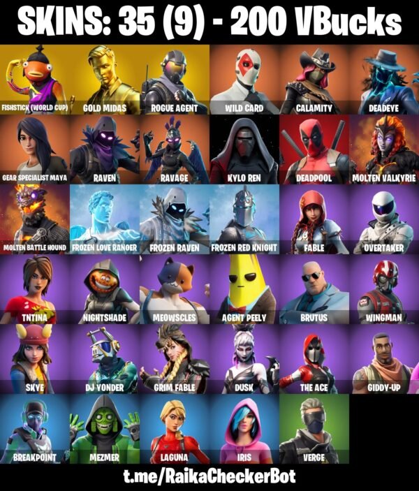 Fortnite OG Account - 35 Skins | Gold Midas | Rogue Agent | Calamity – Bild 3